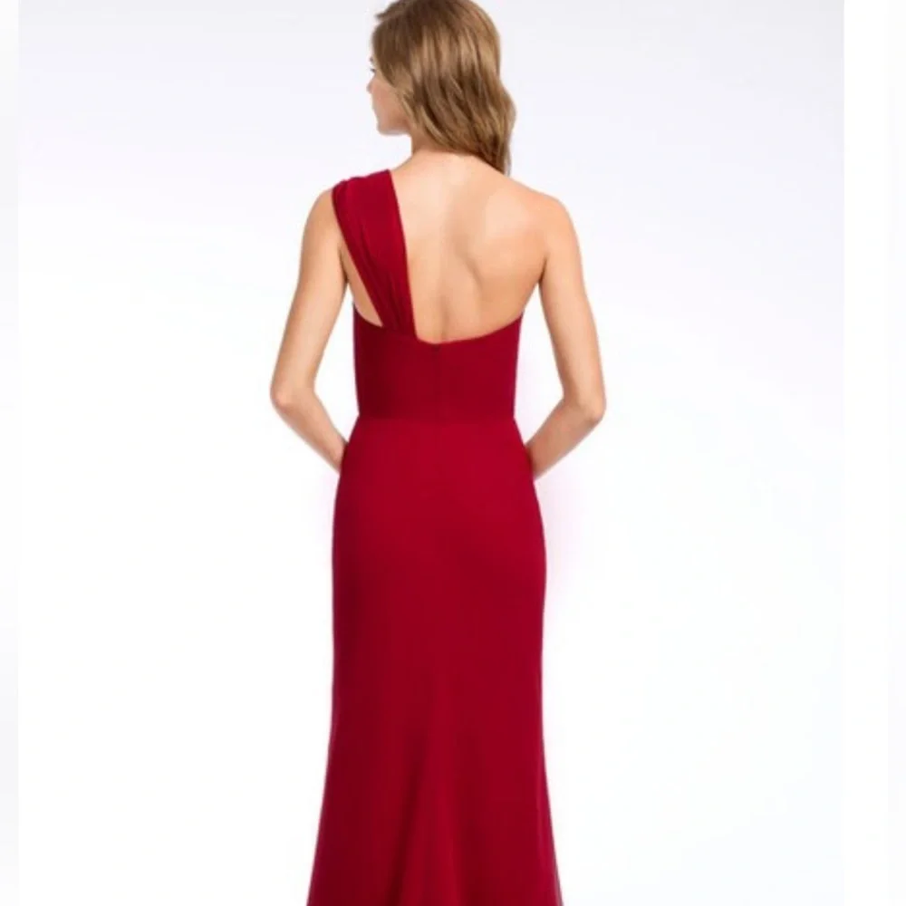 NWT Hayley Paige Occasion Dress. Style #5661 in color Crimson. Womens Size 12 - Picture 2 of 10